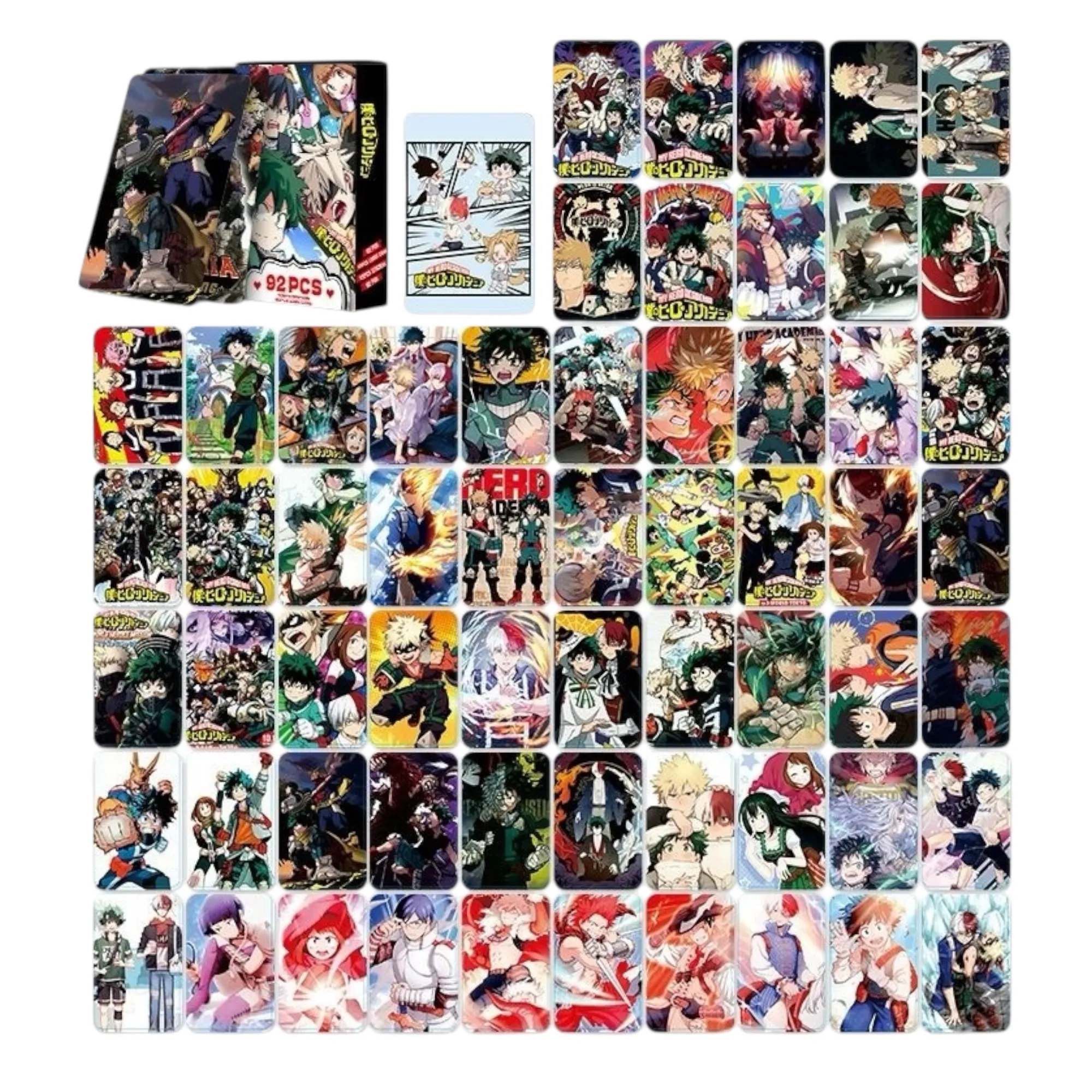 Аніме картки Моя геройська академія (My Hero Academia), 60 шт та 32 стікери 2