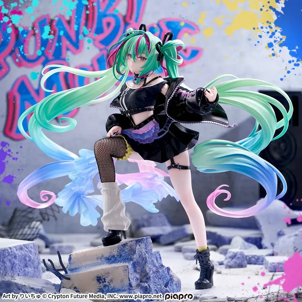 Аніме фігурка Хацуне Міку Панк версія (Hatsune Miku Punk ver.) — Вокалоїд (Vocaloid), серія Figurizm 20 см 2