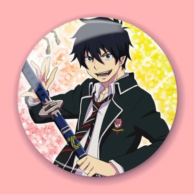 Аніме значок Блакитний екзорцист (Blue Exorcist) 2, 56 мм