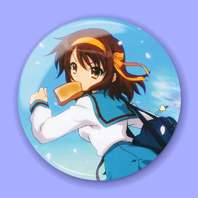 Аніме значок Меланхолія Харухі Судзумії (The Melancholy of Haruhi Suzumiya) 10, 56 мм