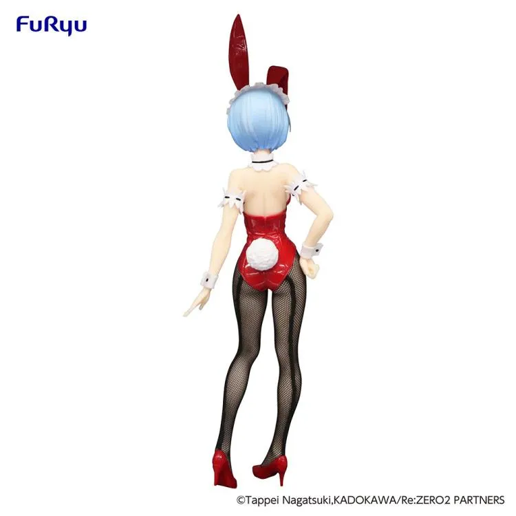 Аніме фігурка Рем (Rem) BiCute Bunnies Red Color Ver. Furyu — Переродження: Життя в іншому світі з нуля (Re:Zero Starting Life in Another World), 29 см 5