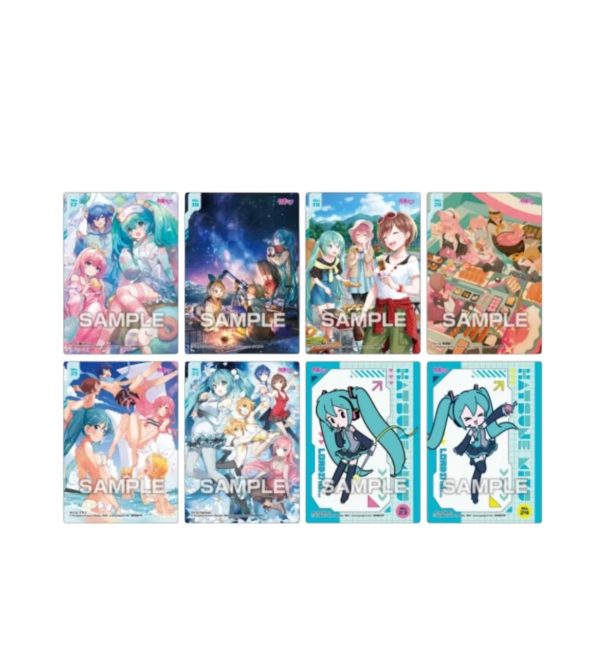 Аніме картки Хацуне Міку (Hatsune Miku) Glitter Clear Collection 1 Ensky — Секай Проджект (Project SEKAI) 4