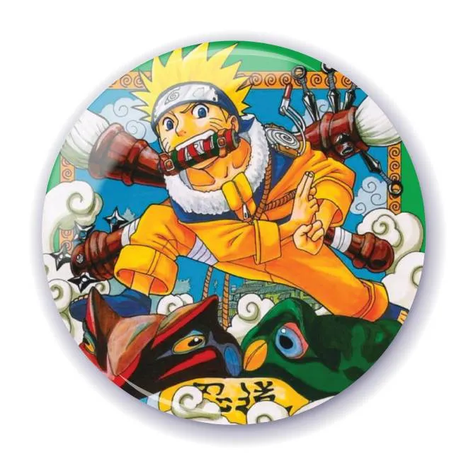 Аніме значок Наруто (Naruto) 100, 56 мм, глянець