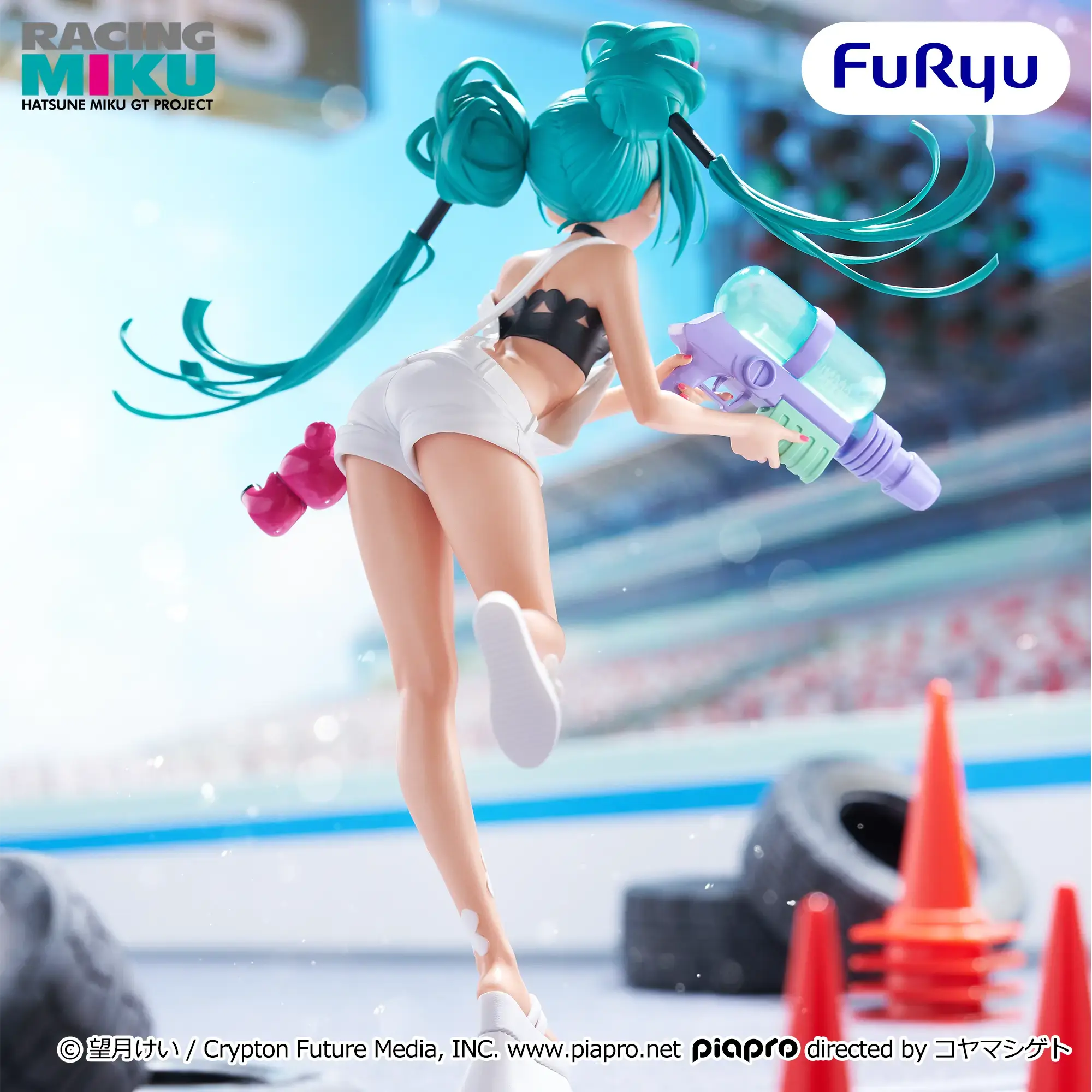 Аніме фігурка Хацуне Міку (Racing Miku 2025 Ver.) — Вокалоїд (Vocaloid), серія Muchuuto Figure, 20 см, виробник FuRyu 3