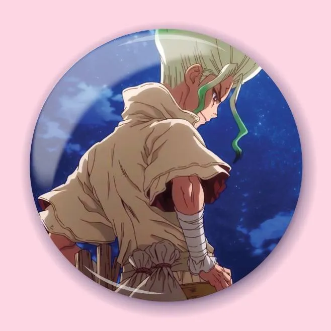Аніме значок Доктор Стоун (Dr. Stone) 45, 56 мм