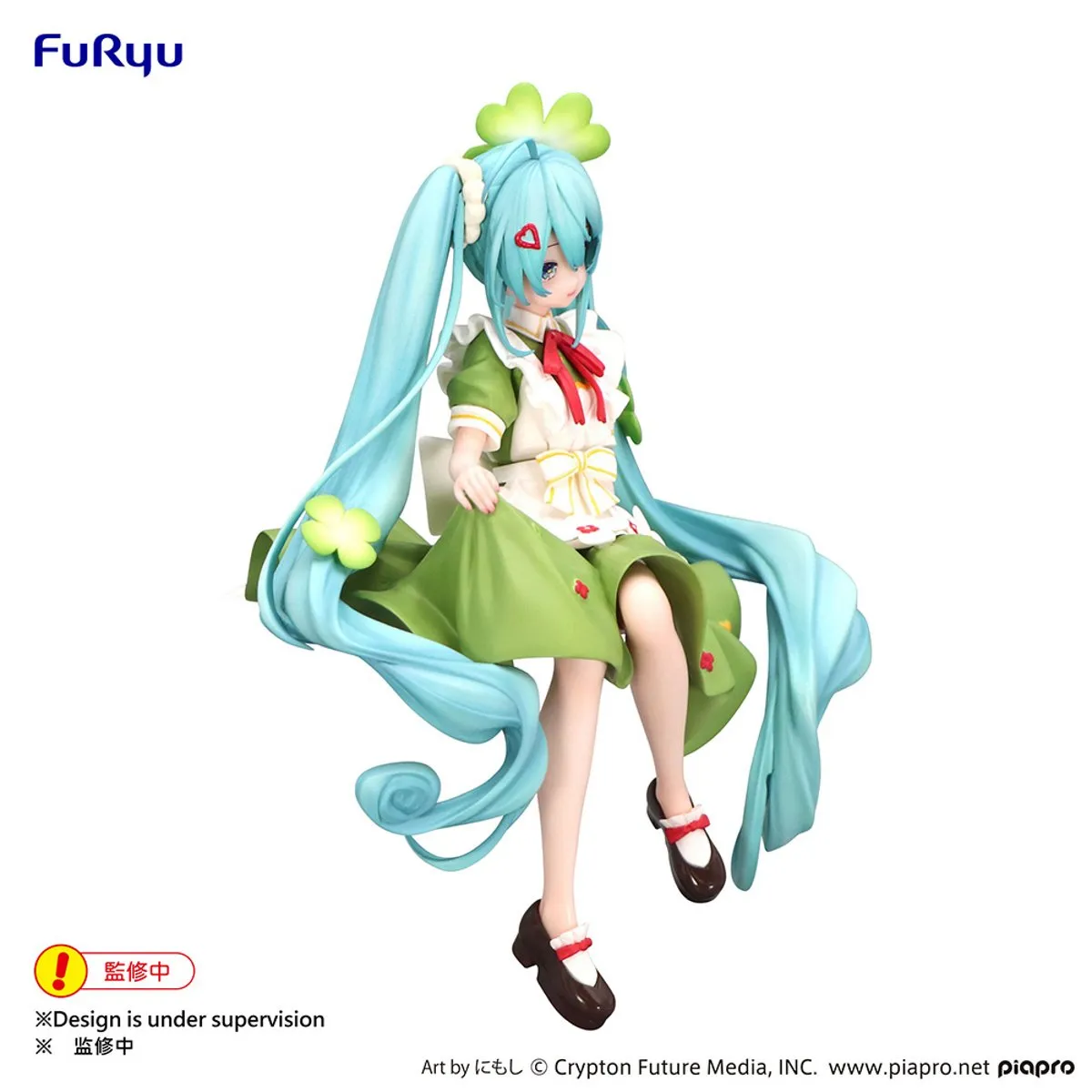 Аніме фігурка Хацуне Міку (Hatsune Miku) Flower Fairy Clover Noodle Stopper Furyu — Вокалоїд (Vocaloid), 15 см 7