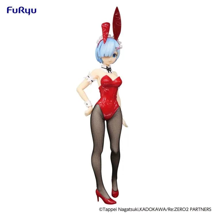 Аніме фігурка Рем (Rem) BiCute Bunnies Red Color Ver. Furyu — Переродження: Життя в іншому світі з нуля (Re:Zero Starting Life in Another World), 29 см 7