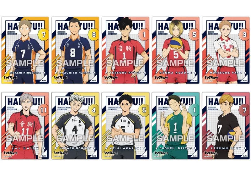 Аніме картки — Волейбол!! До вершини (Haikyu!! TO THE TOP), серія Clear Card Collection 2, виробник Ensky 3