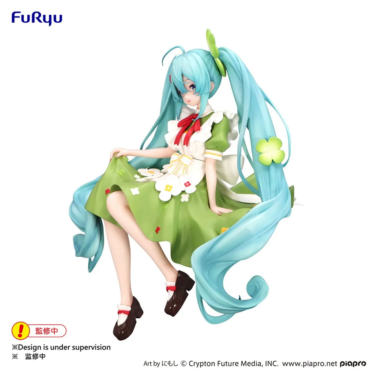 Аніме фігурка Хацуне Міку (Hatsune Miku) Flower Fairy Clover Noodle Stopper Furyu — Вокалоїд (Vocaloid), 15 см 6
