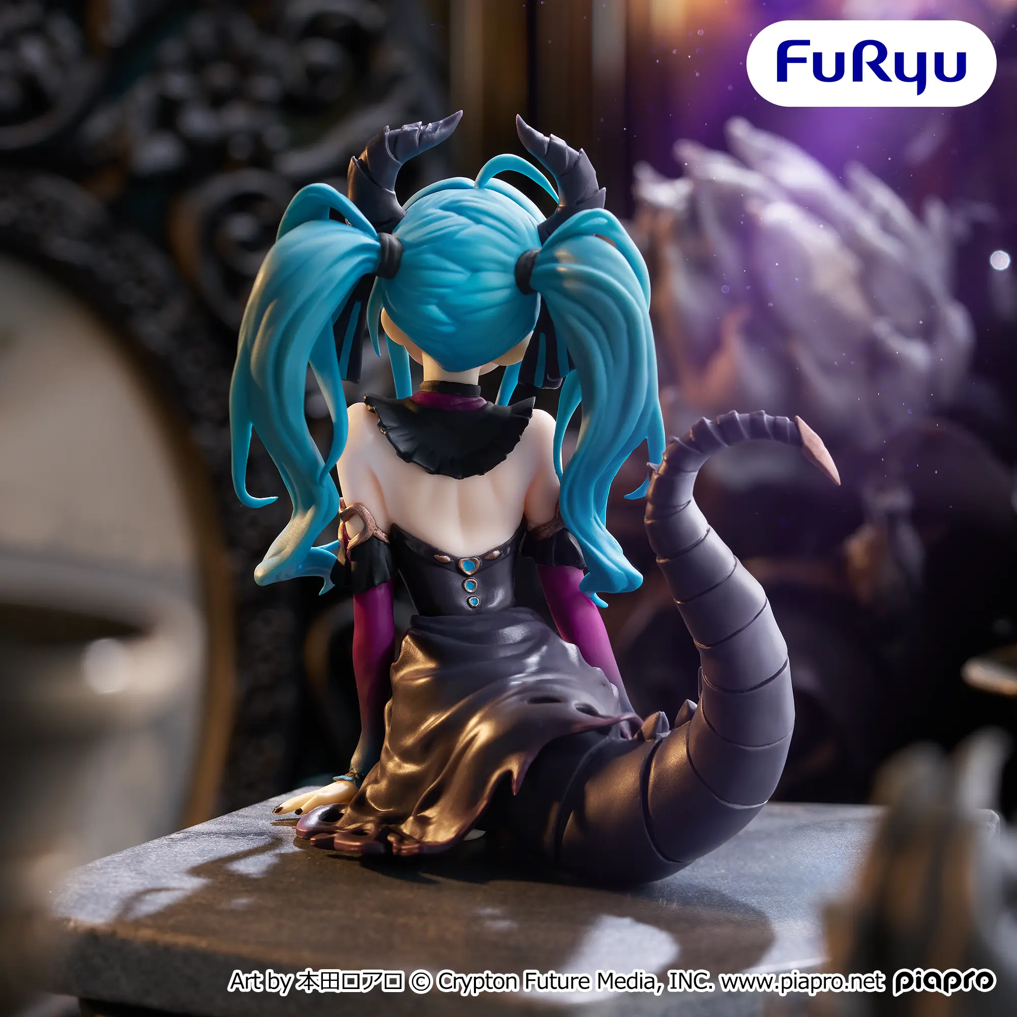 Аніме фігурка Хатцуне Міку (Hatsune Miku: Little Devil Color Variation Ver.) — Вокалоїд (Vocaloid), серія Noodle Stopper Figure, 16 см, виробник FuRyu 3