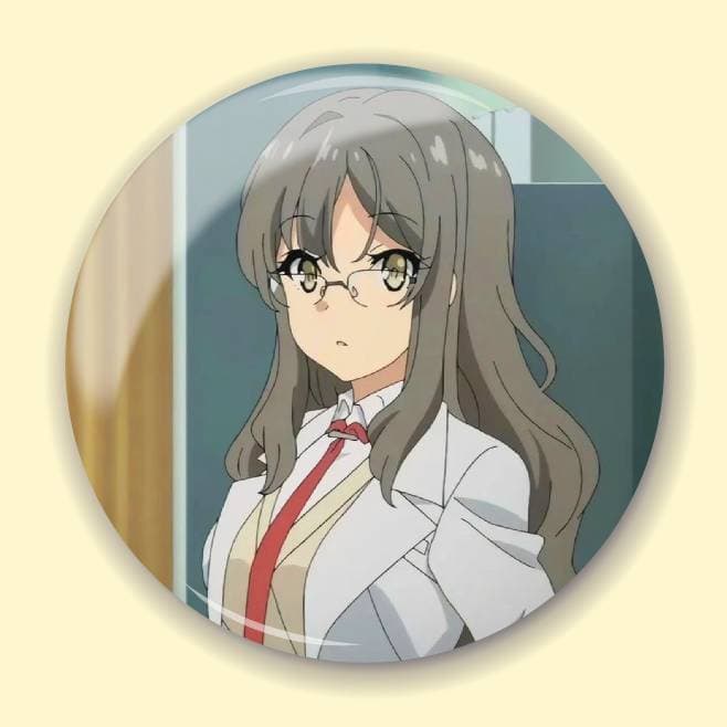 Аніме значок Негідники не мріють про шляхетних кроличок (Rascal Does Not Dream of Bunny Girl Senpai) 7, 56 мм