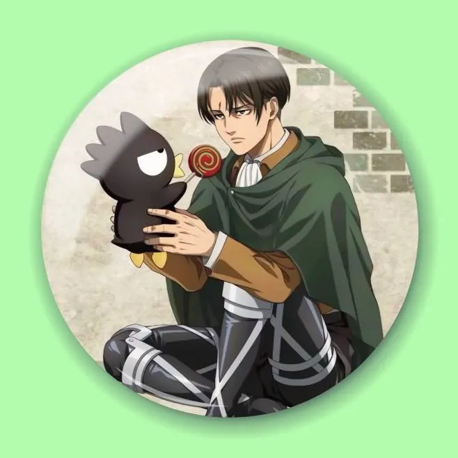 Аніме значок Атака титанів (Attack on Titan) 57, 56 мм, глянець