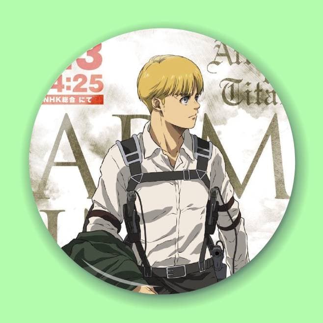 Аніме значок Атака титанів (Attack on Titan) 52, 56 мм, глянець