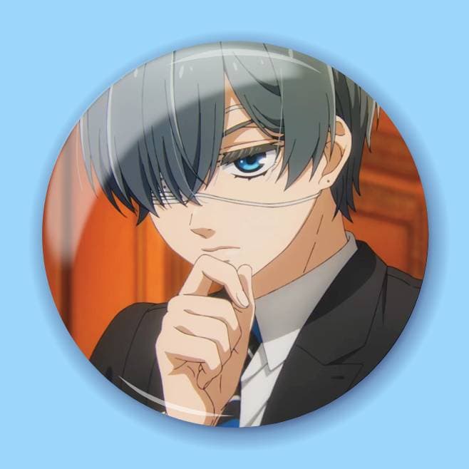 Аніме значок Темний дворецький (Black Butler) 12, 56 мм, глянець