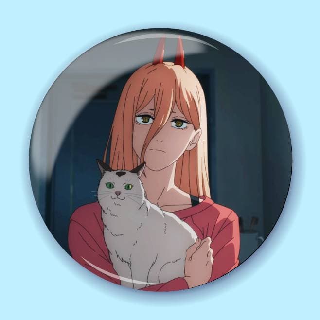 Аніме значок Людина-бензопила (Chainsaw Man) 47, 56 мм