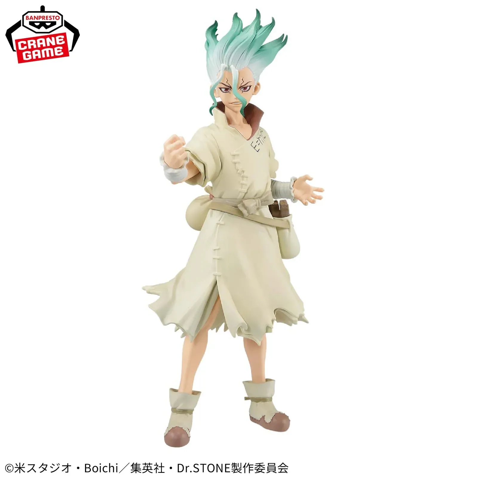 Аніме фігурка Сенку Ішіґамі (Senku Ishigami) — Доктор Стоун (Dr. Stone), Figure of Stone World, 19 см, Banpresto 2