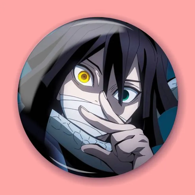 Аніме значок Клинок, який знищує демонів (Demon Slayer) 50, 56 мм, глянець