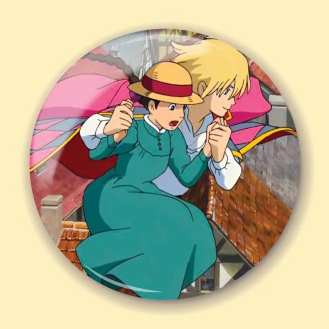 Аніме значок Мандрівний замок Хаула (Howl's Moving Castle) 4, 56 мм