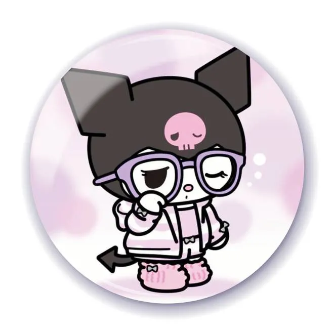 Аніме значок Куромі (Kuromi) - Sanrio 13, 56 мм