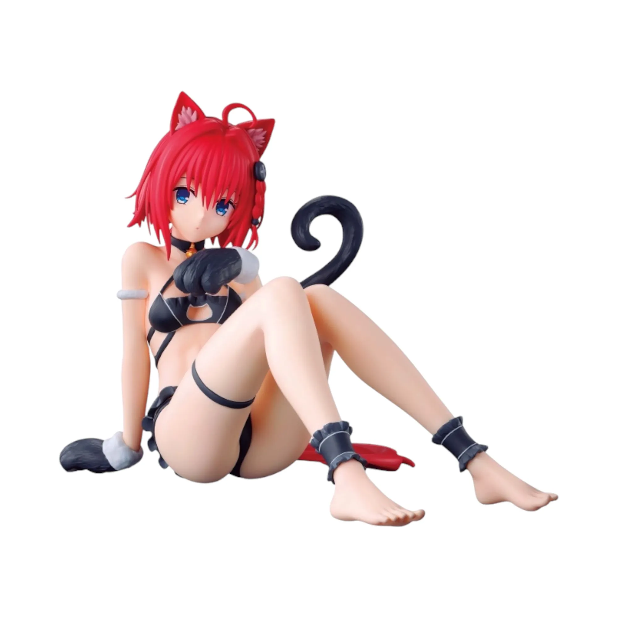 Аніме фігурка Меа Куросакі (Mea Kurosaki) — Любовні неприємності: Темрява (To Love-Ru Darkness), серія Nyaruzu, 14 см, виробник Banpresto