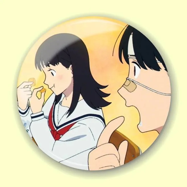 Аніме значок Будні Яно (Yano-kun's Ordinary Days) 3, 56 мм