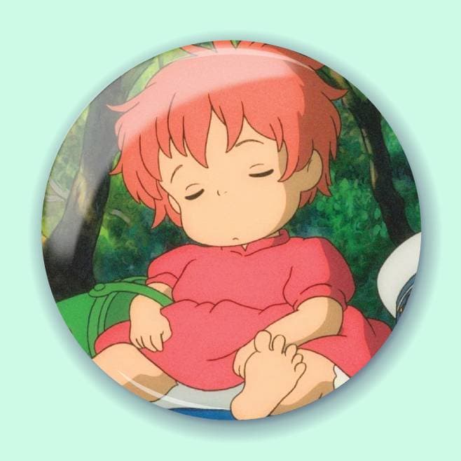 Аніме значок Поньо на кручі (Ponyo on the Cliff) 11, 56 мм