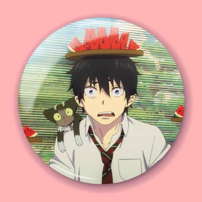Аніме значок Блакитний екзорцист (Blue Exorcist) 17, 56 мм