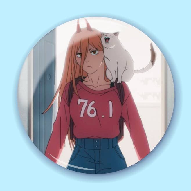 Аніме значок Людина-бензопила (Chainsaw Man) 31, 56 мм, Глянець
