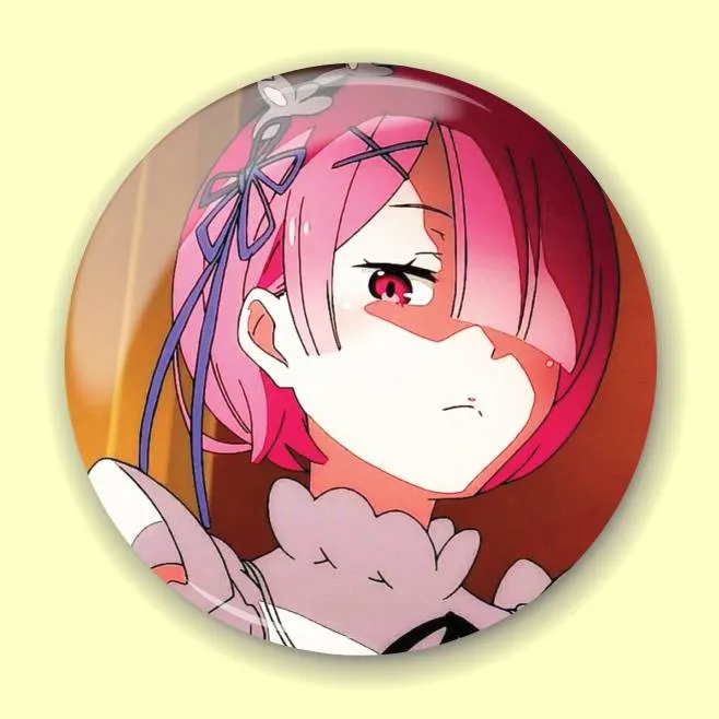 Аніме значок Переродження: Життя в іншому світі з нуля (Re:Zero Starting Life in Another World) 49, 56 мм