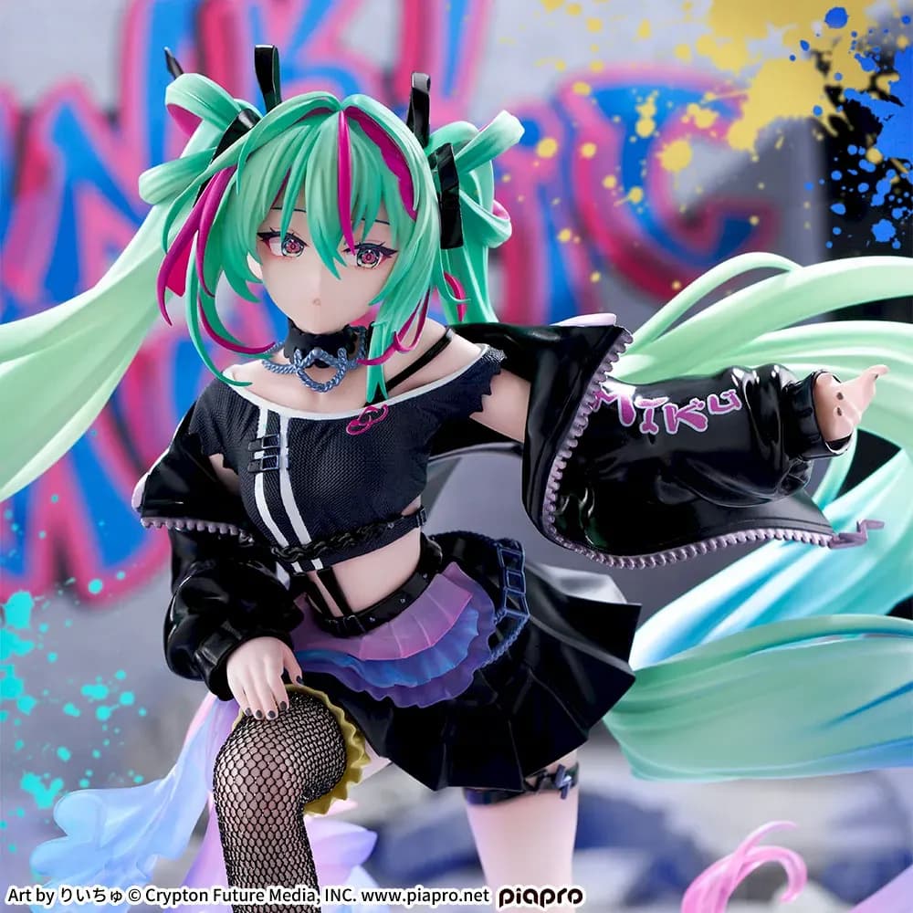 Аніме фігурка Хацуне Міку Панк версія (Hatsune Miku Punk ver.) — Вокалоїд (Vocaloid), серія Figurizm 20 см 3