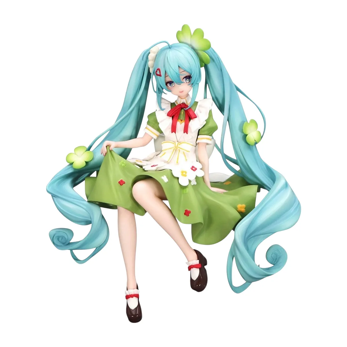 Аніме фігурка Хацуне Міку (Hatsune Miku) Flower Fairy Clover Noodle Stopper Furyu — Вокалоїд (Vocaloid), 15 см