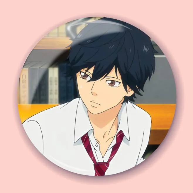 Аніме значок Шлях юності (Ao Haru Ride) 4, 56 мм