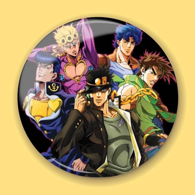Аніме значок Неймовірні пригоди ДжоДжо (JoJo's Bizarre Adventure) 12, 56 мм