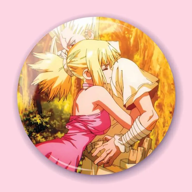 Аніме значок Доктор Стоун (Dr. Stone) 47, 56 мм, глянець