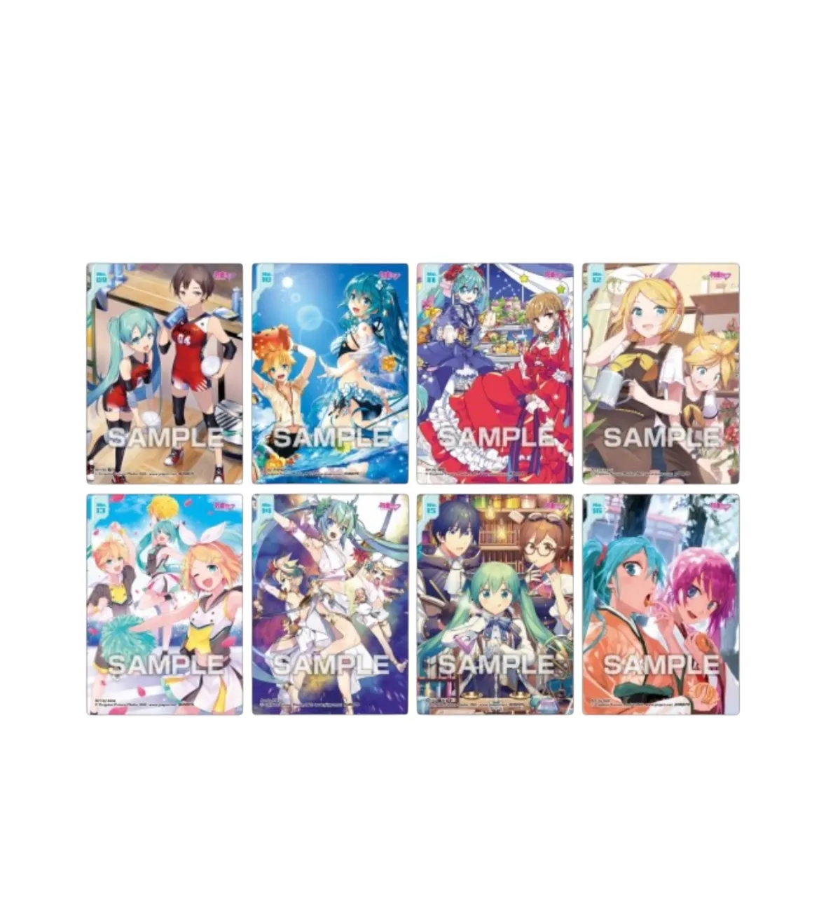 Аніме картки Хацуне Міку (Hatsune Miku) Glitter Clear Collection 1 Ensky — Секай Проджект (Project SEKAI) 3