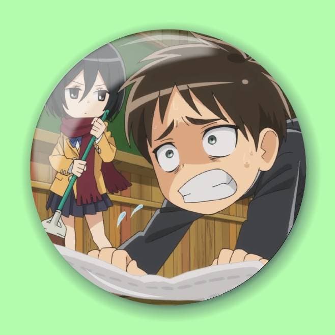 Аніме значок Атака титанів (Attack on Titan) 8, 56 мм, глянець
