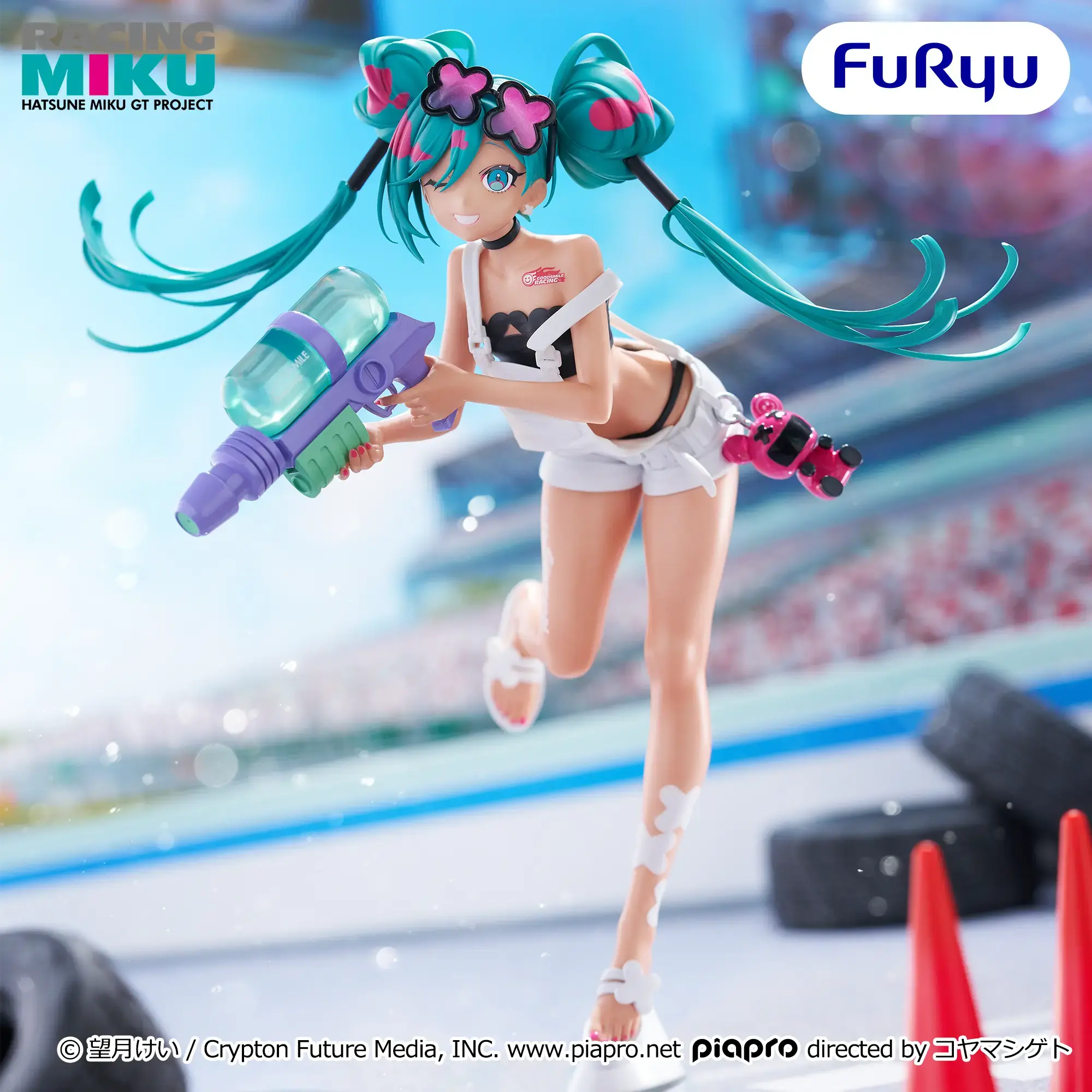 Аніме фігурка Хацуне Міку (Racing Miku 2025 Ver.) — Вокалоїд (Vocaloid), серія Muchuuto Figure, 20 см, виробник FuRyu 2