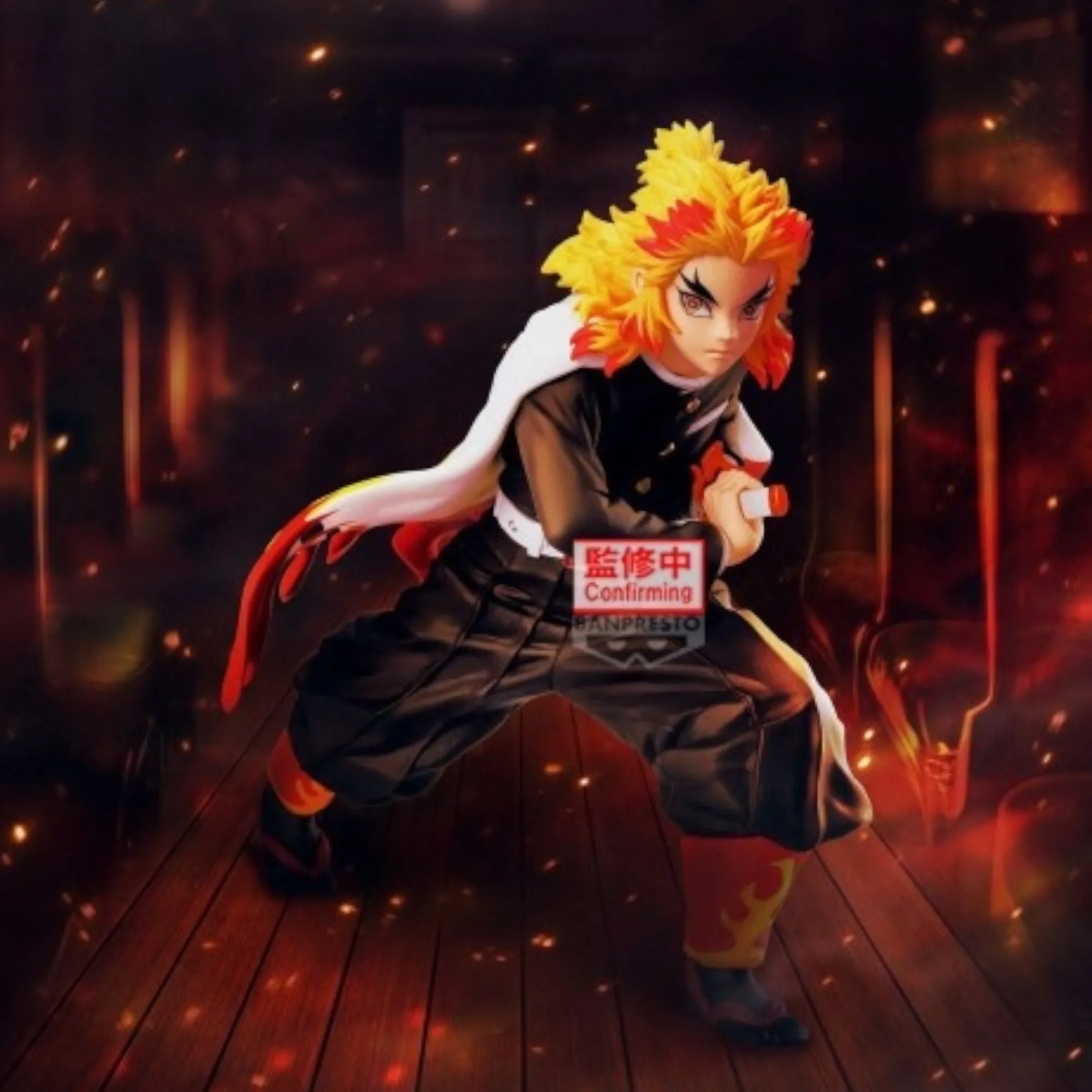Аніме фігурка Кьоджуро Ренґоку (Kyojuro Rengoku) Maximatic Banpresto — Клинок, який знищує демонів (Demon Slayer: Kimetsu no Yaiba), 16 см 5