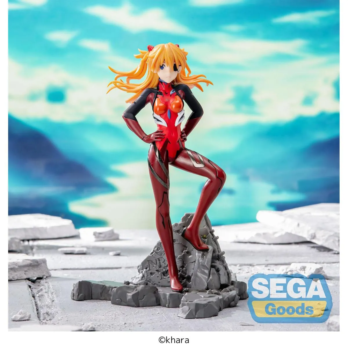 Аніме фігурка Аска Шікінамі Ленґлі (Asuka Shikinami Langley) Luminasta Vignetteum 30th Anniversary Ver. Sega — Єванґеліон (Evangelion), 23 см 2