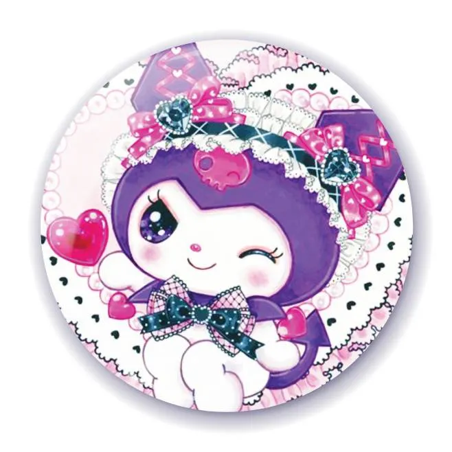 Аніме значок Куромі (Kuromi) - Sanrio 1, 56 мм